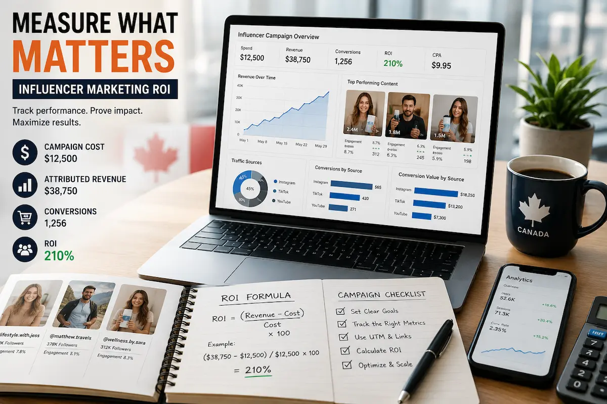 How to Measure Influencer Marketing ROI: Metrics, Examples & Free Calculator